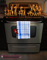 Hell's Tea Towel product photo.